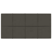 Vidaxl wandpanelen 12 st 2,16 m² 60x30 cm fluweel donkergrijs - afbeelding 3