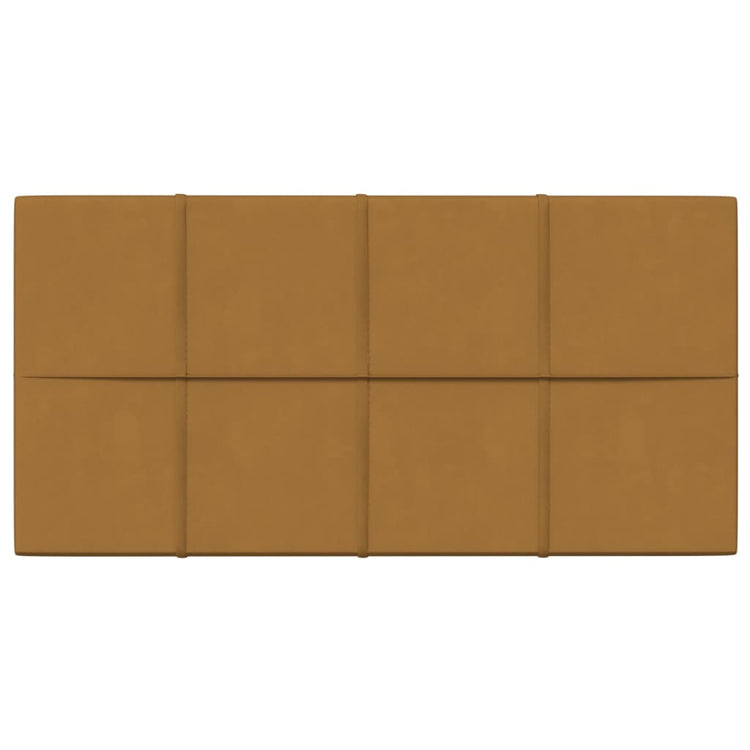 Vidaxl wandpanelen 12 st 2,16 m² 60x30 cm fluweel bruin
