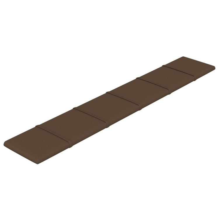 Vidaxl wandpanelen 12 st 1,62 m² 90x15 cm stof bruin