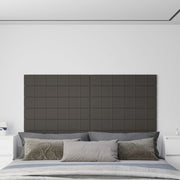 Vidaxl wandpanelen 12 st 1,62 m² 90x15 cm fluweel donkergrijs - afbeelding 1