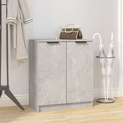 Vidaxl schoenenkast 59x35x70 cm bewerkt hout betongrijs - afbeelding 1