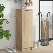 Vidaxl schoenenkast 30x35x100 cm bewerkt hout sonoma eikenkleurig - afbeelding 1