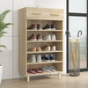 Vidaxl schoenenkast 60x35x105 cm bewerkt hout sonoma eikenkleurig