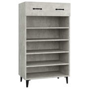 Vidaxl schoenenkast 60x35x105 cm bewerkt hout betongrijs - afbeelding 2