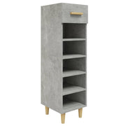 Vidaxl schoenenkast 30x35x105 cm bewerkt hout betongrijs - afbeelding 2