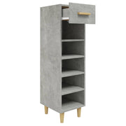 Vidaxl schoenenkast 30x35x105 cm bewerkt hout betongrijs - afbeelding 3