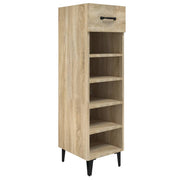 Vidaxl schoenenkast 30x35x105 cm bewerkt hout sonoma eikenkleurig - afbeelding 2