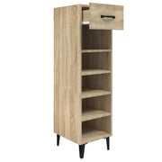 Vidaxl schoenenkast 30x35x105 cm bewerkt hout sonoma eikenkleurig - afbeelding 3