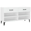 Vidaxl schoenenkast 102x35x55 cm bewerkt hout wit