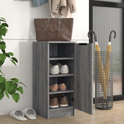Vidaxl schoenenkast 30x35x70 cm bewerkt hout grijs sonoma eikenkleurig - afbeelding 3