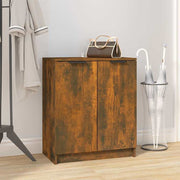 Vidaxl schoenenkast 59x35x70 cm bewerkt hout gerookt eikenkleurig - afbeelding 1