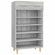 Vidaxl schoenenkast 60x35x105 cm bewerkt hout grijs sonoma eikenkleur - afbeelding 2