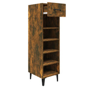 Vidaxl schoenenkast 30x35x105 cm bewerkt hout gerookt eikenkleurig - afbeelding 3