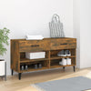 Vidaxl schoenenkast 102x35x55 cm bewerkt hout gerookt eikenkleurig