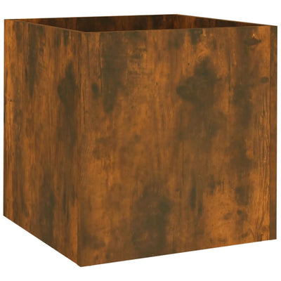 Vidaxl plantenbak 40x40x40 cm bewerkt hout gerookt eikenkleurig