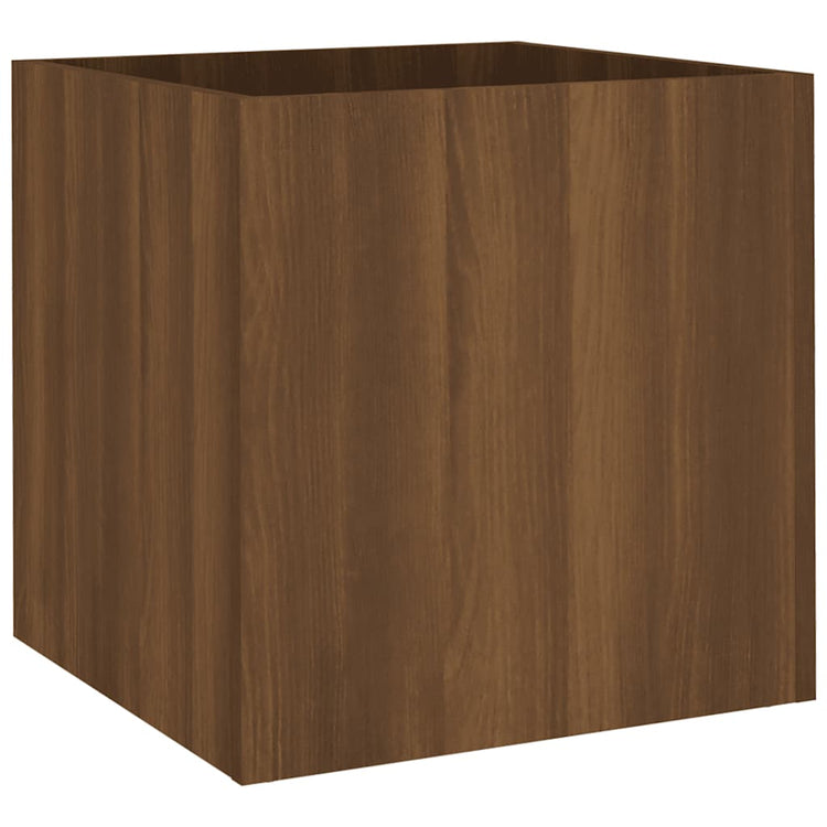 Vidaxl plantenbak 40x40x40 cm bewerkt hout bruineiken