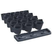 Vidaxl 12-delige plantenbakkenset verticaal polypropeen antracietkleur - afbeelding 3