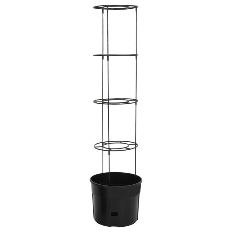 Vidaxl tomatenkweekpot ø39x150 cm polypropeen antracietkleurig