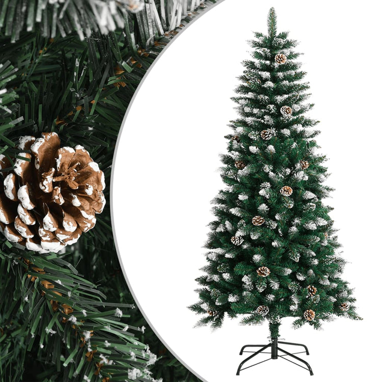 Vidaxl kunstkerstboom met standaard 120 cm pvc groen