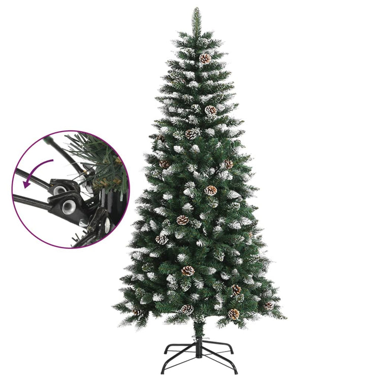 Vidaxl kunstkerstboom met standaard 120 cm pvc groen