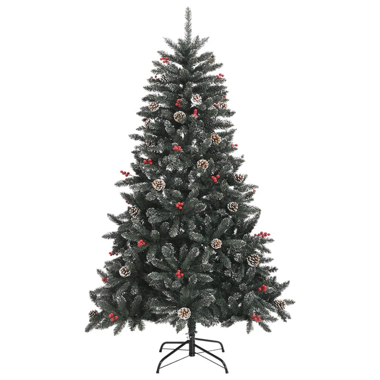VidaXL Kunstkerstboom met standaard 120 cm PVC groen