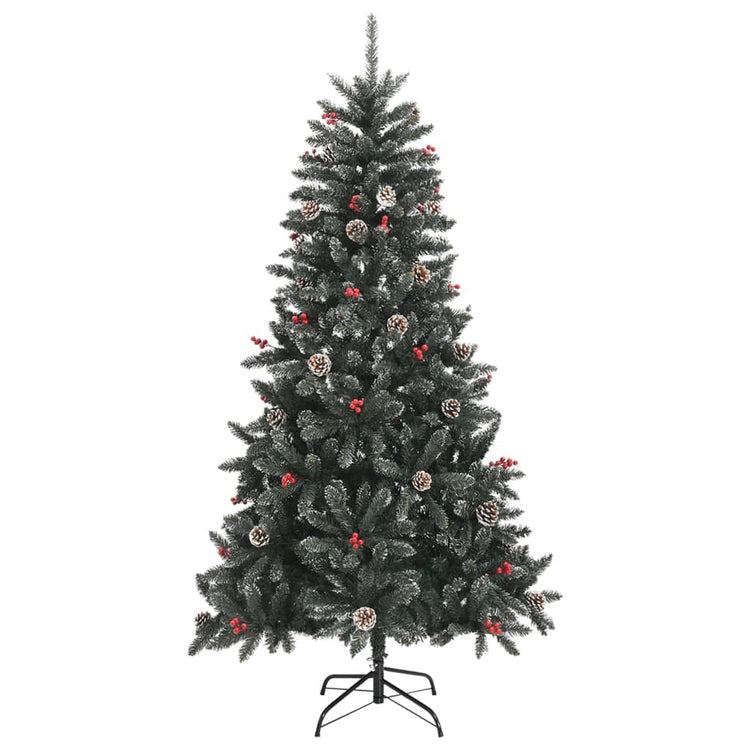 Vidaxl kunstkerstboom met standaard 180 cm pvc groen