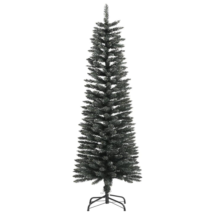 Vidaxl kunstkerstboom met standaard smal 120 cm pvc groen