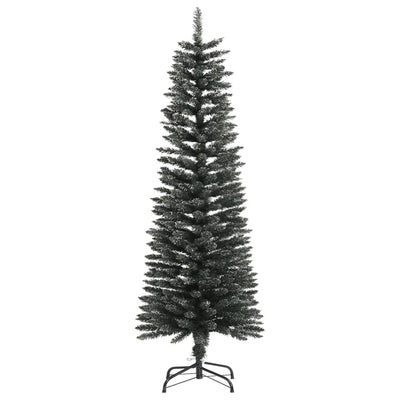Vidaxl kunstkerstboom met standaard smal 120 cm pvc groen