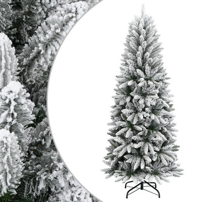 Vidaxl kunstkerstboom met sneeuw 150 cm pvc en pe