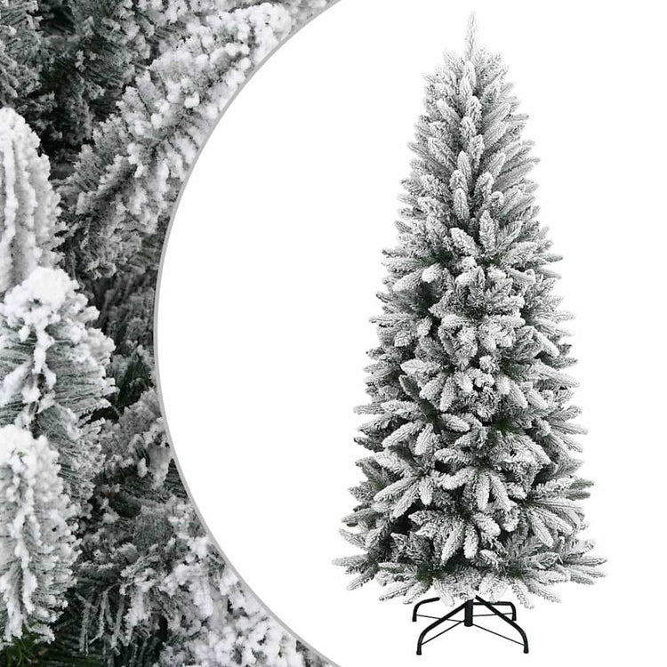 Vidaxl kerstbomen warmwit pvc en plastic en staal en pe
