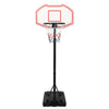 Vidaxl basketbalstandaard 237-307 cm polyetheen wit