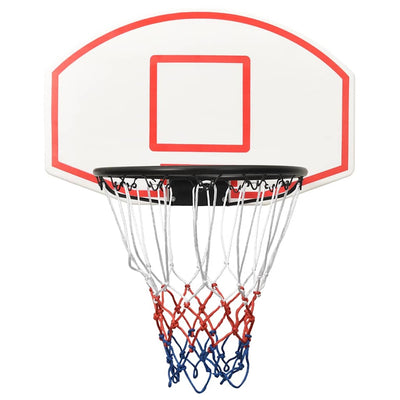 Vidaxl basketbalbord 71x45x2 cm polyetheen wit