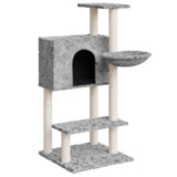Vidaxl kattenmeubel met sisal krabpalen 108,5 cm lichtgrijs - afbeelding 2