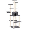Vidaxl kattenmeubel met sisal krabpalen 167 cm donkergrijs