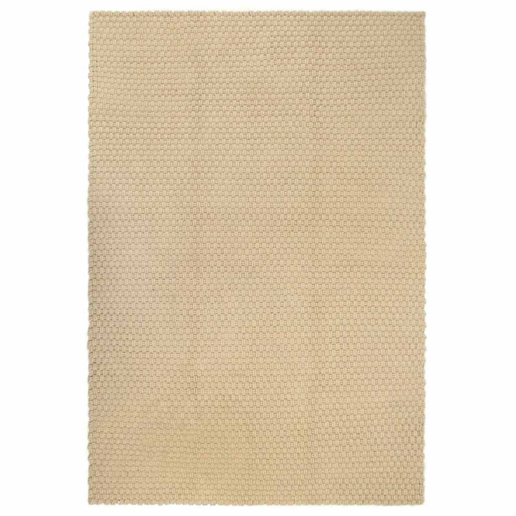 Vidaxl vloerkleed rechthoekig 120x180 cm katoen naturel