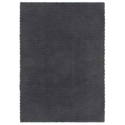 VidaXL Vloerkleed rechthoekig 80x160 cm katoen antracietkleurig - afbeelding 1