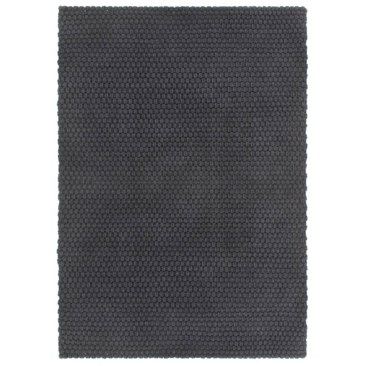 Vidaxl vloerkleed rechthoekig 120x180 cm katoen antracietkleurig