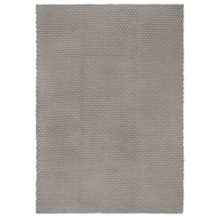 Vidaxl vloerkleed rechthoekig 180x250 cm katoen grijs