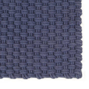 Vidaxl vloerkleed rechthoekig 180x250 cm katoen marineblauw - afbeelding 2