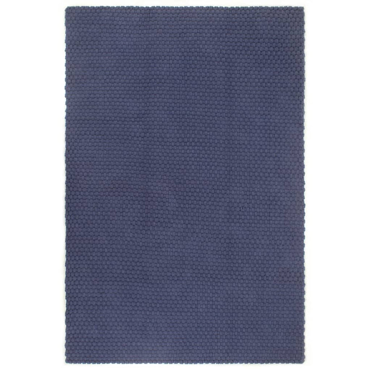 Vidaxl vloerkleed rechthoekig 200x300 cm katoen marineblauw