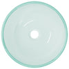 Vidaxl wasbak 35x12 cm gehard glas mat