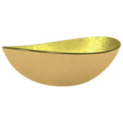 Vidaxl wasbak 54,5x35x15,5 cm gehard glas goudkleurig - afbeelding 2