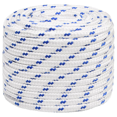 Vidaxl boot touw 16 mm 25 m polypropyleen wit