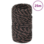 Vidaxl boot touw 2 mm 25 m polypropyleen zwart - afbeelding 1