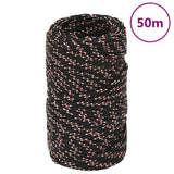 Vidaxl boot touw 2 mm 50 m polypropyleen zwart - afbeelding 1