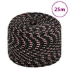 Vidaxl boot touw 8 mm 25 m polypropyleen zwart