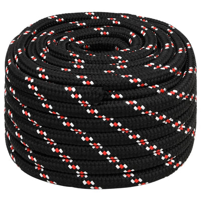 Vidaxl boottouw 20 mm 50 m polypropyleen zwart