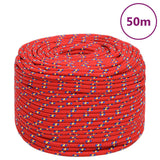 Vidaxl boottouw 8 mm 50 m polypropyleen rood - afbeelding 1