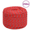 Vidaxl boottouw 8 mm 250 m polypropyleen rood