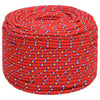 Vidaxl boottouw 8 mm 250 m polypropyleen rood